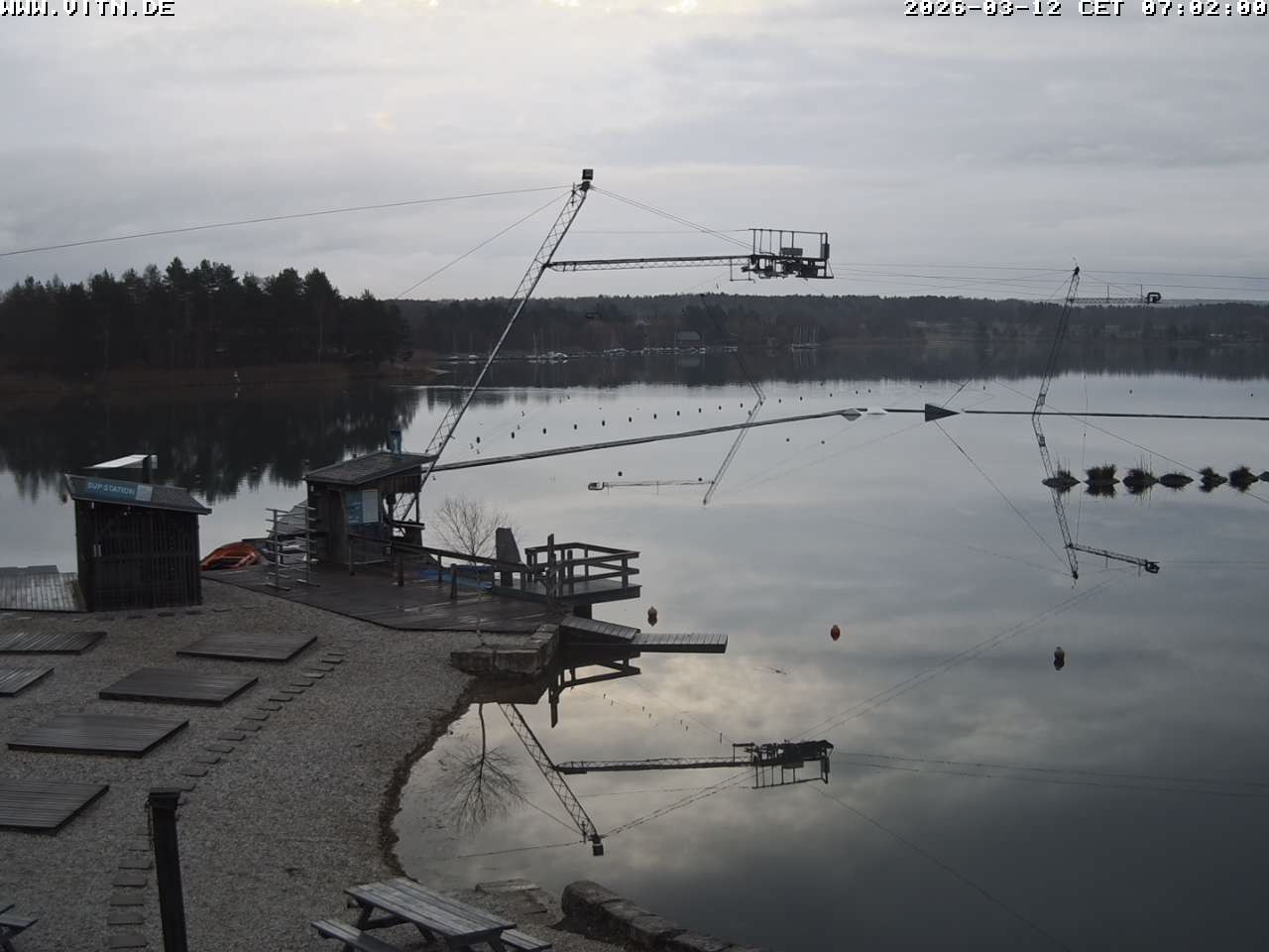 Archiv Foto Webcam Wakeboard- und Wasserskianlage am Steinberger See