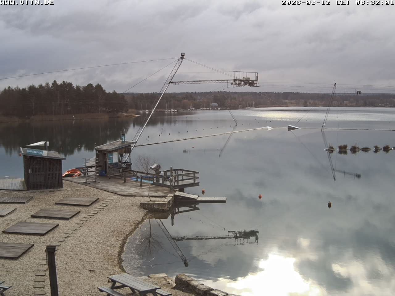 Archiv Foto Webcam Wakeboard- und Wasserskianlage am Steinberger See