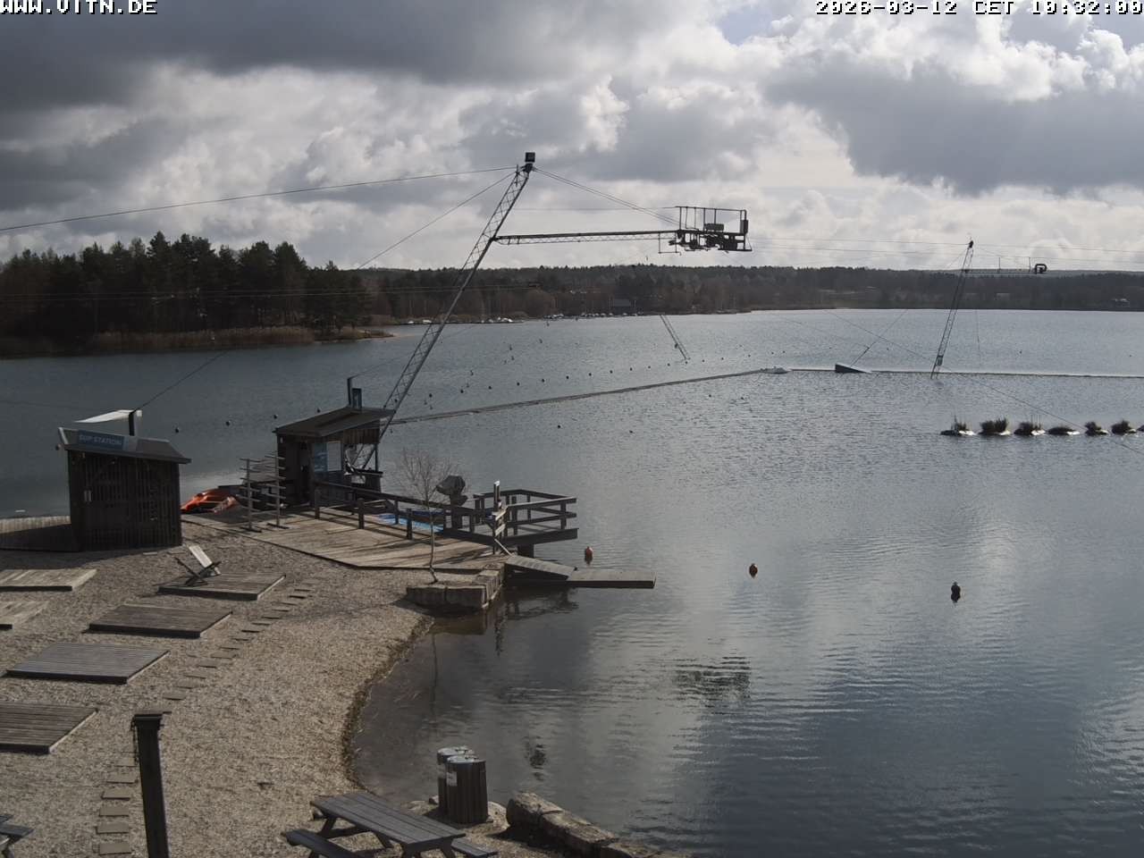 Archiv Foto Webcam Wakeboard- und Wasserskianlage am Steinberger See