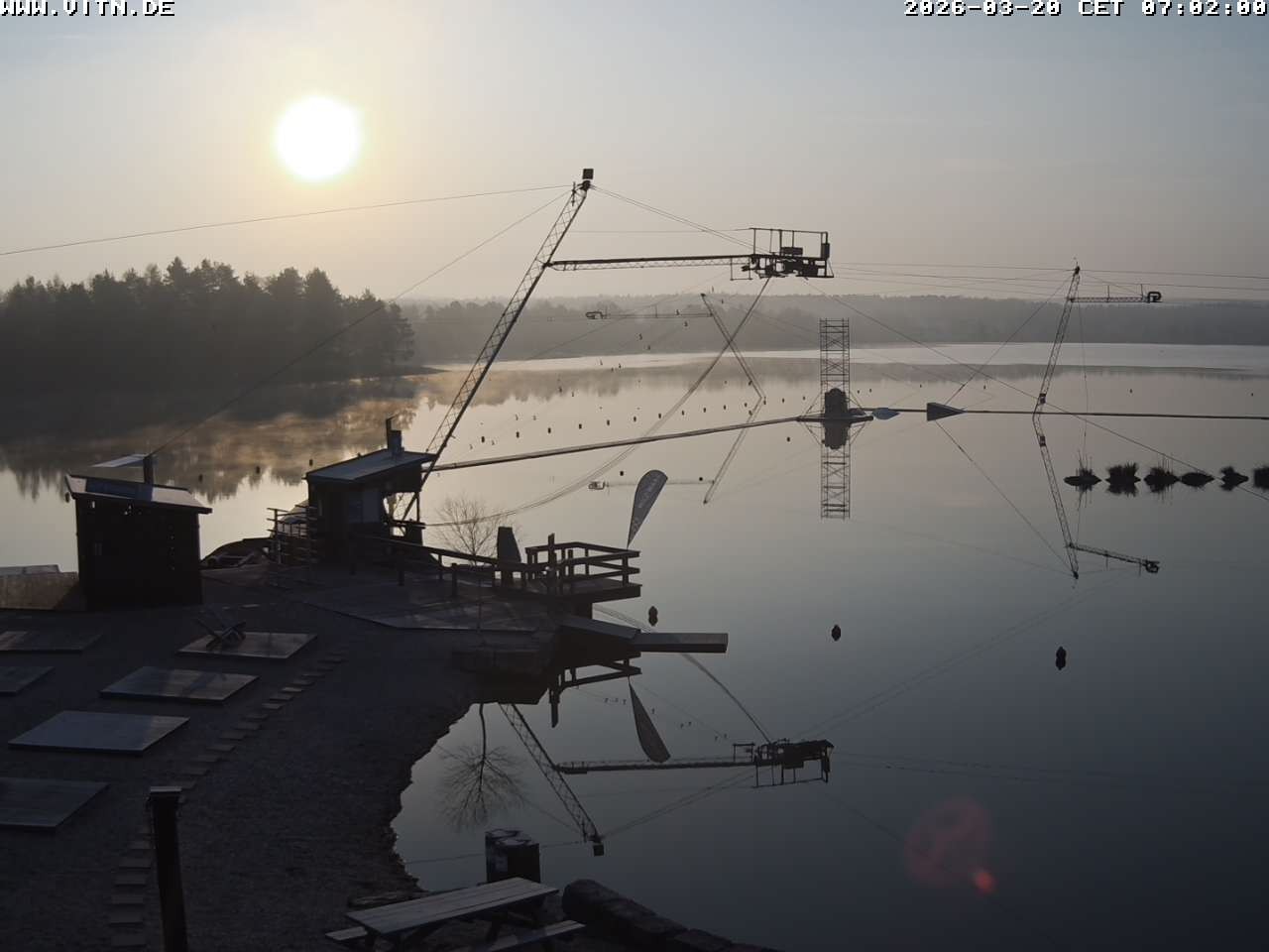 Archiv Foto Webcam Wakeboard- und Wasserskianlage am Steinberger See