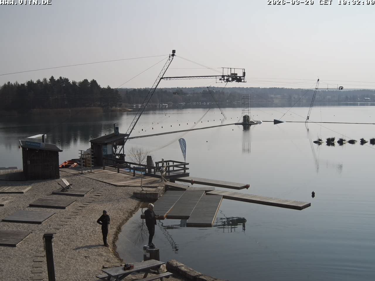 Archiv Foto Webcam Wakeboard- und Wasserskianlage am Steinberger See