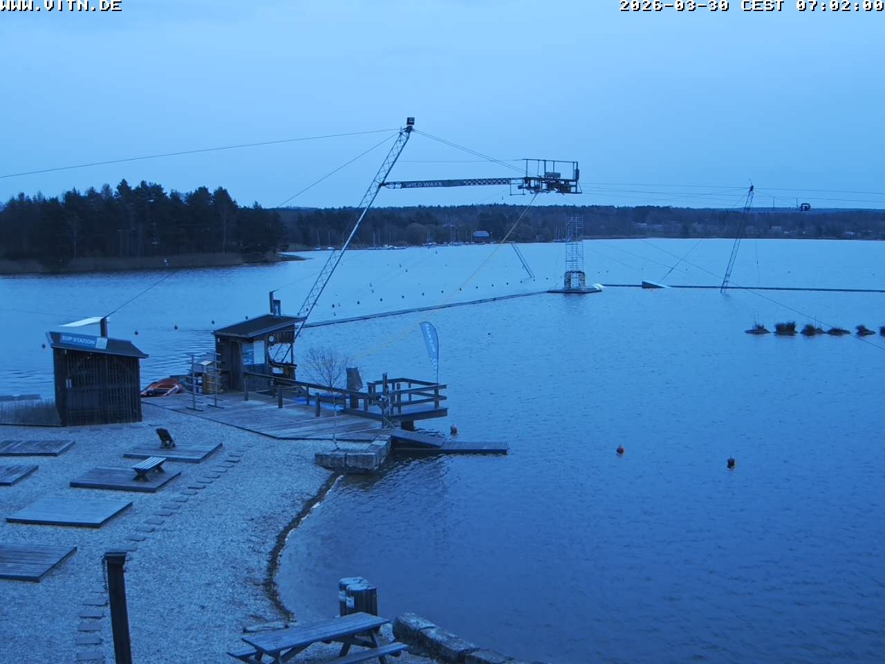 Archiv Foto Webcam Wakeboard- und Wasserskianlage am Steinberger See
