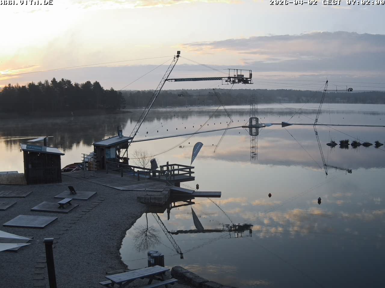 Archiv Foto Webcam Wakeboard- und Wasserskianlage am Steinberger See