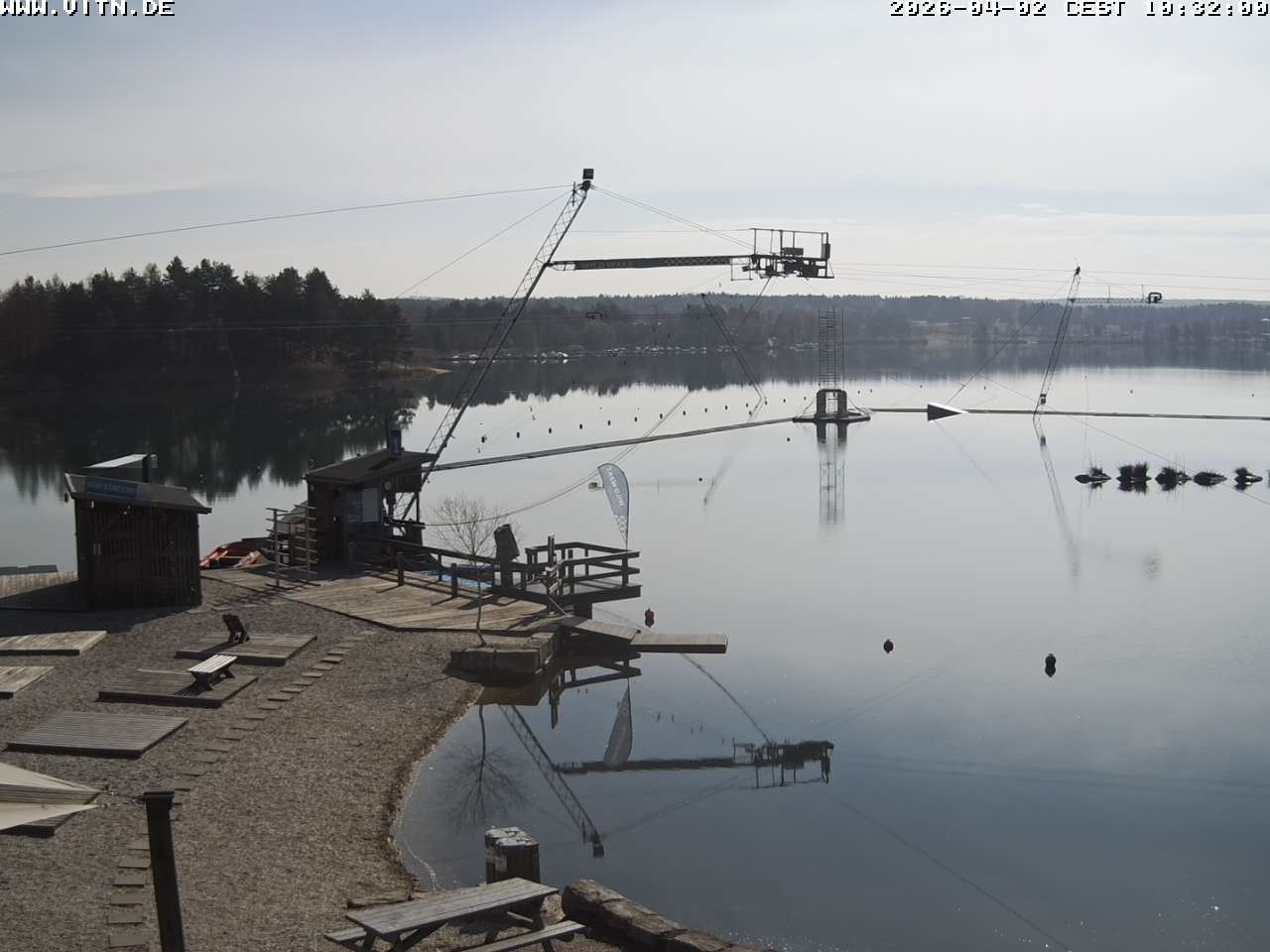 Archiv Foto Webcam Wakeboard- und Wasserskianlage am Steinberger See