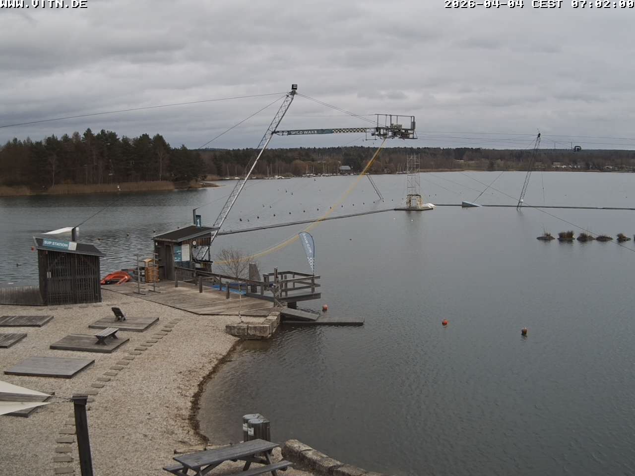 Archiv Foto Webcam Wakeboard- und Wasserskianlage am Steinberger See