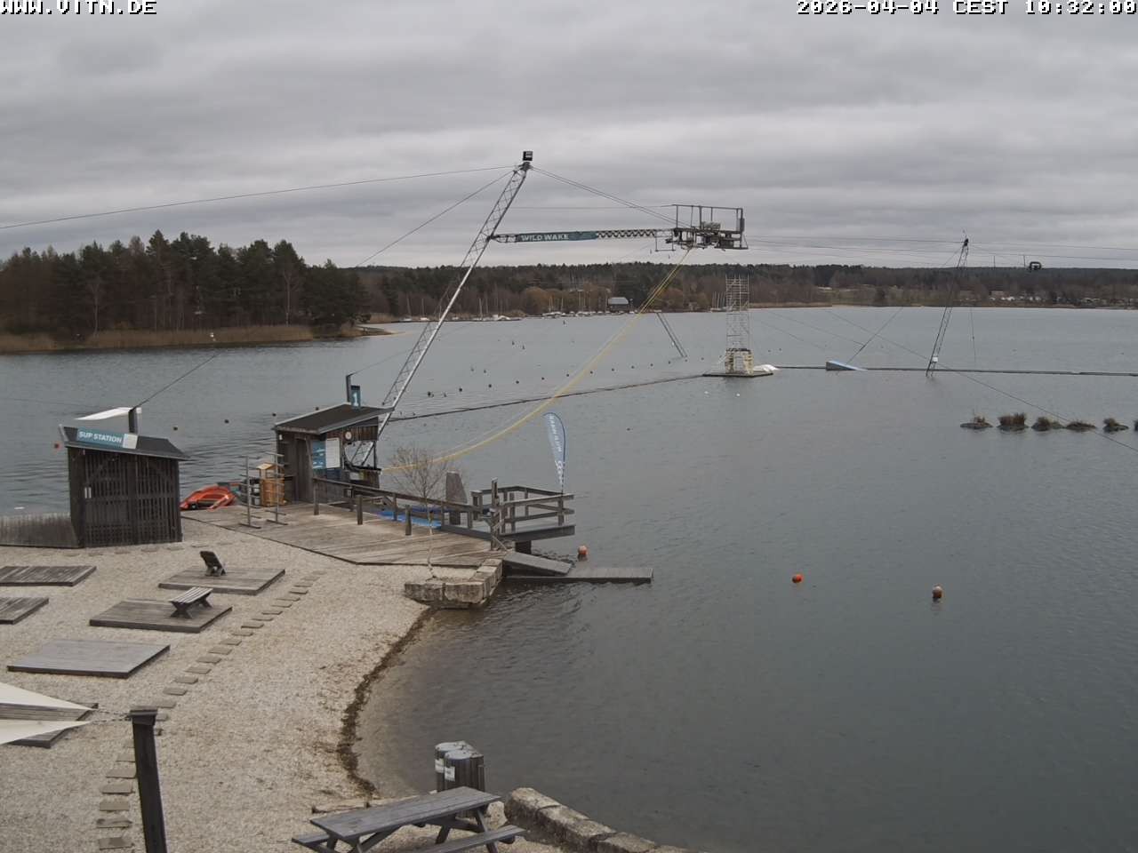 Archiv Foto Webcam Wakeboard- und Wasserskianlage am Steinberger See