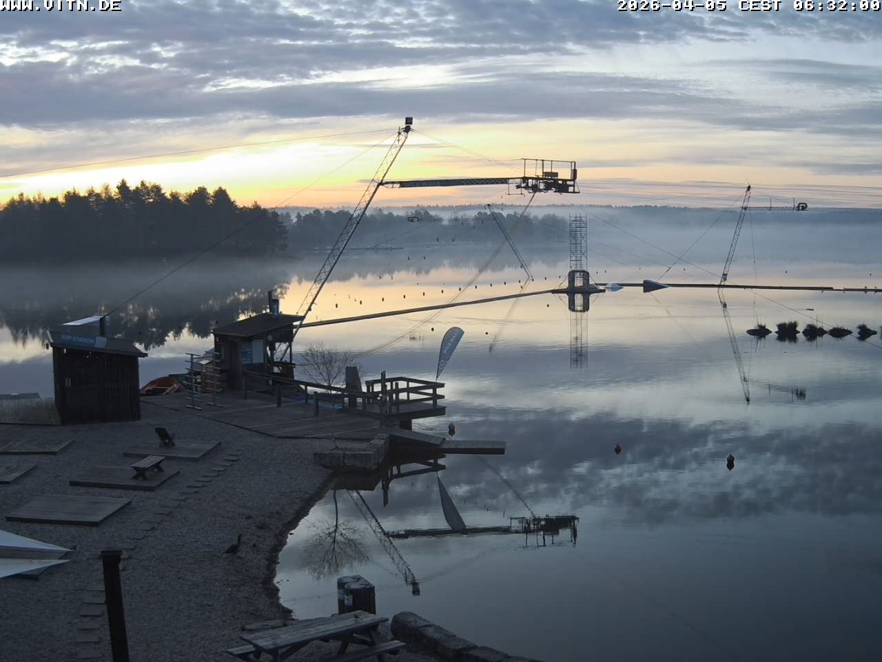 Archiv Foto Webcam Wakeboard- und Wasserskianlage am Steinberger See