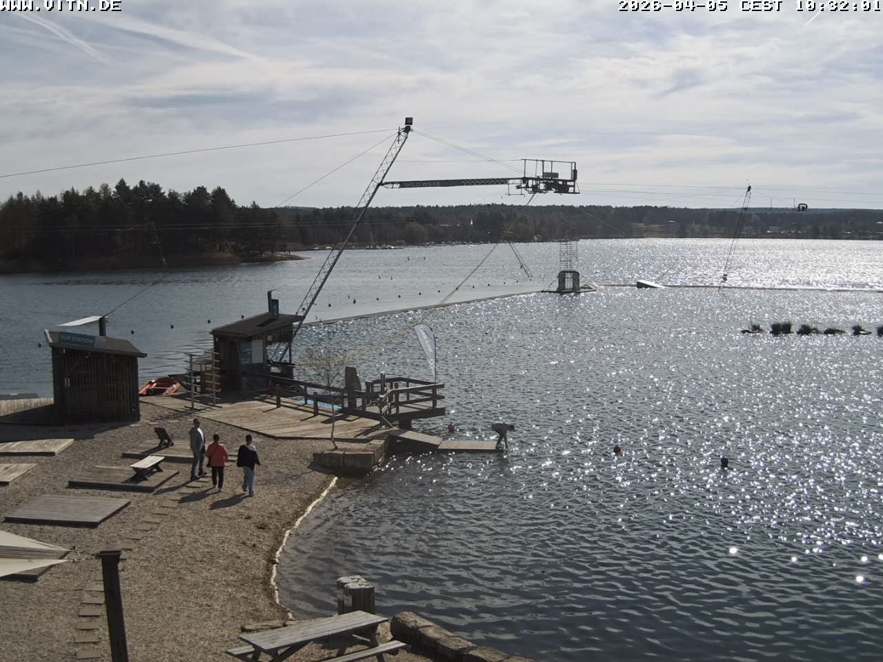 Archiv Foto Webcam Wakeboard- und Wasserskianlage am Steinberger See