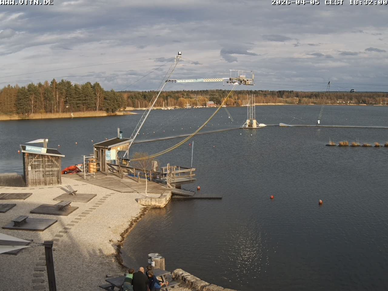 Archiv Foto Webcam Wakeboard- und Wasserskianlage am Steinberger See