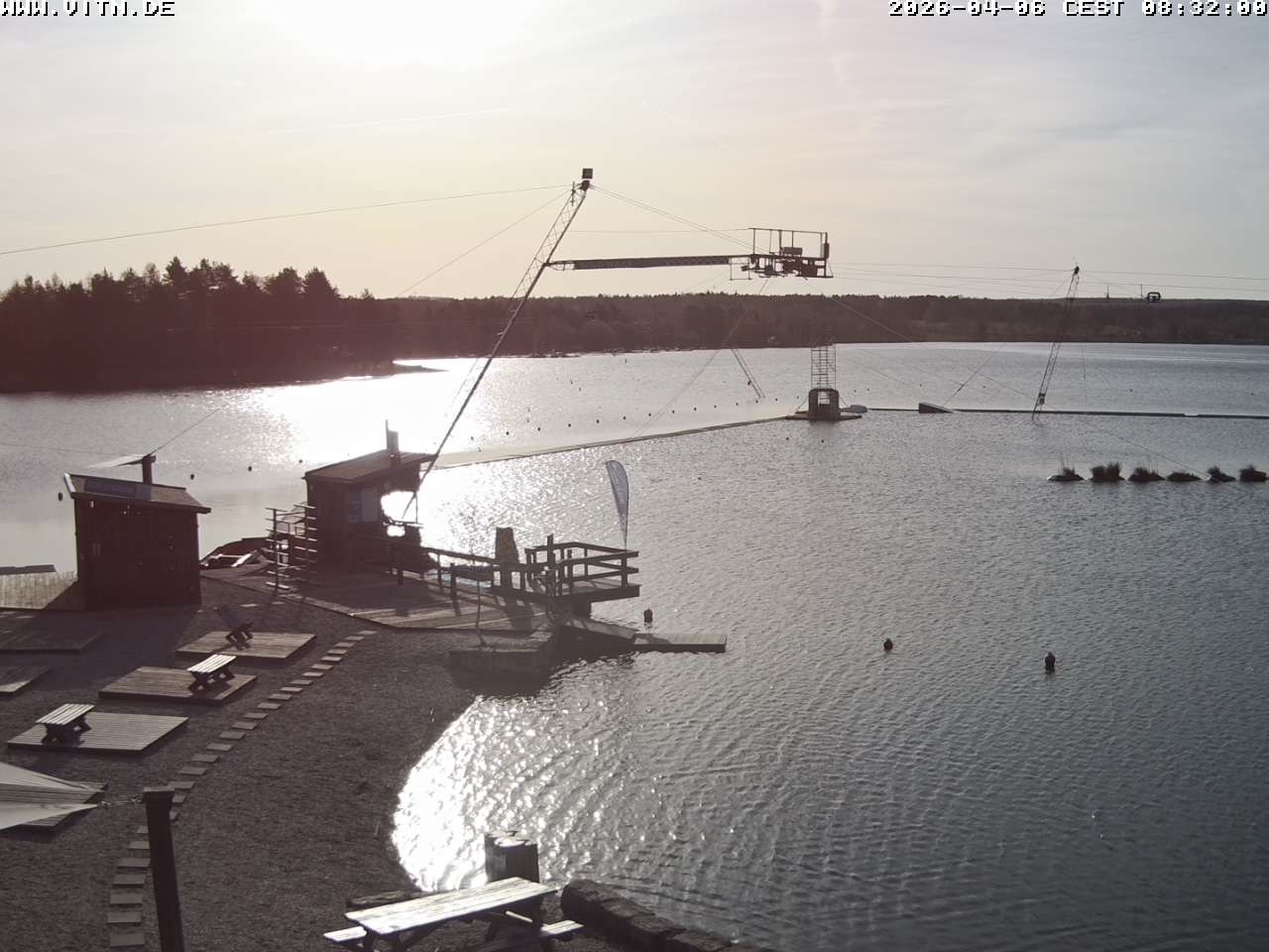Archiv Foto Webcam Wakeboard- und Wasserskianlage am Steinberger See