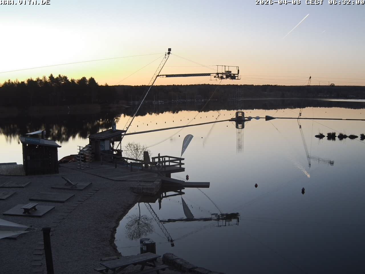 Archiv Foto Webcam Wakeboard- und Wasserskianlage am Steinberger See