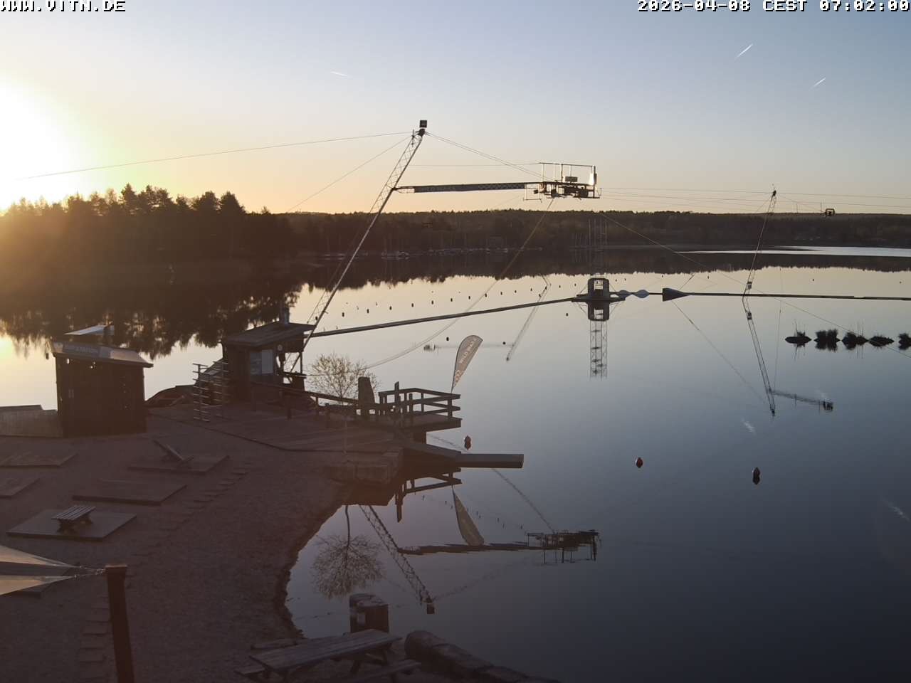 Archiv Foto Webcam Wakeboard- und Wasserskianlage am Steinberger See