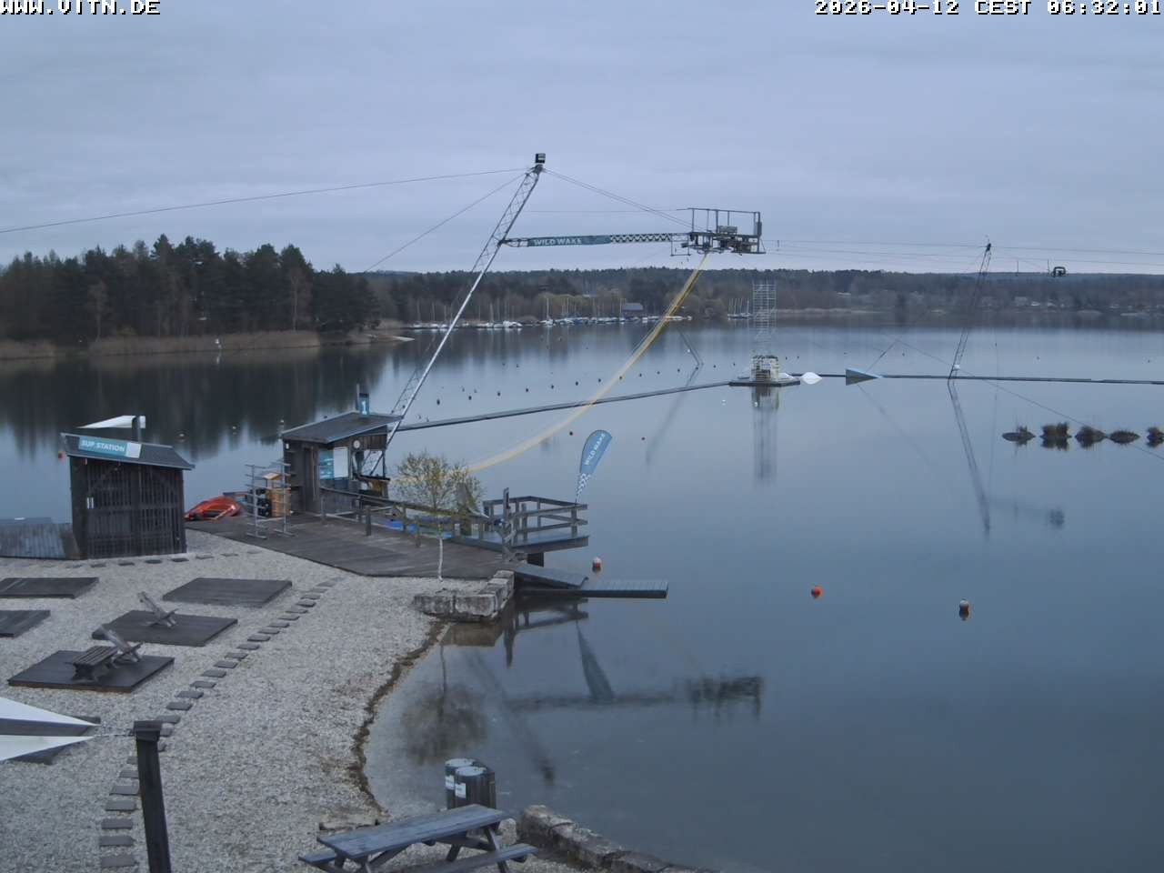 Archiv Foto Webcam Wakeboard- und Wasserskianlage am Steinberger See