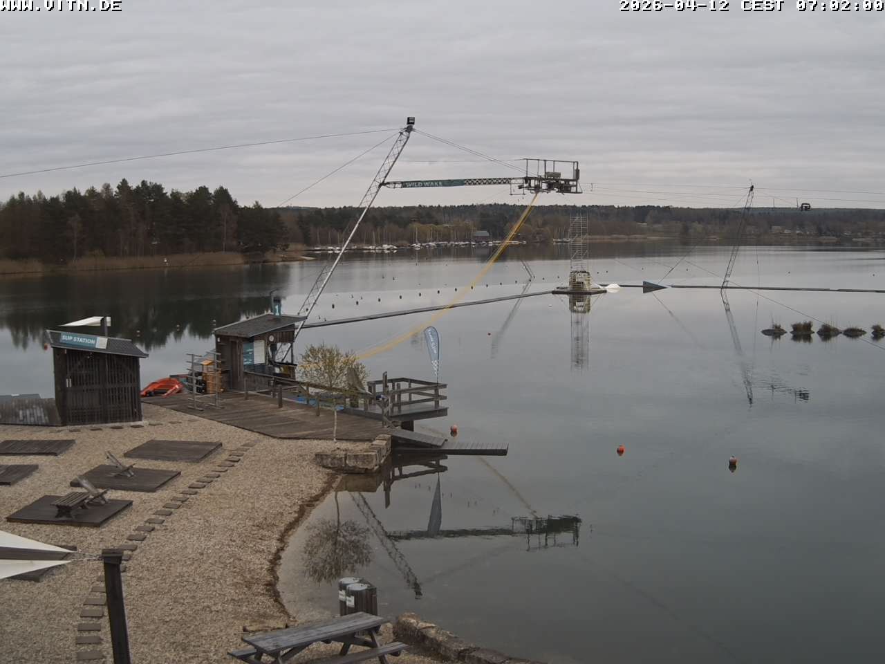 Archiv Foto Webcam Wakeboard- und Wasserskianlage am Steinberger See