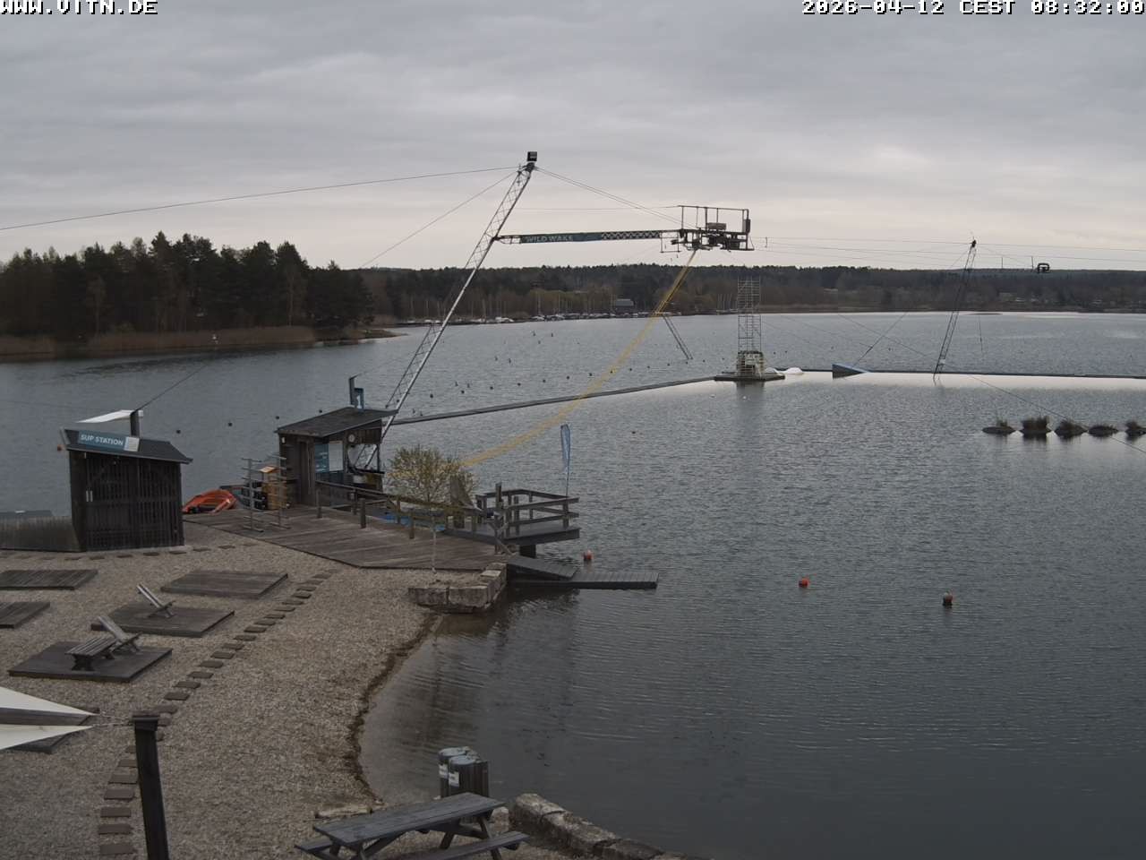 Archiv Foto Webcam Wakeboard- und Wasserskianlage am Steinberger See