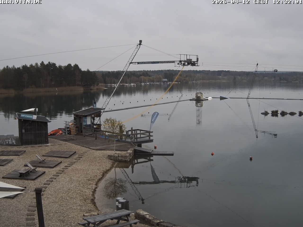 Archiv Foto Webcam Wakeboard- und Wasserskianlage am Steinberger See