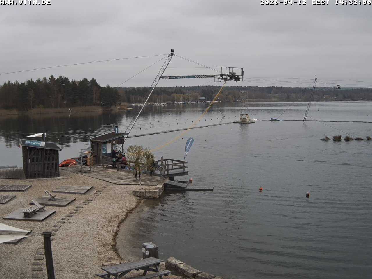 Archiv Foto Webcam Wakeboard- und Wasserskianlage am Steinberger See