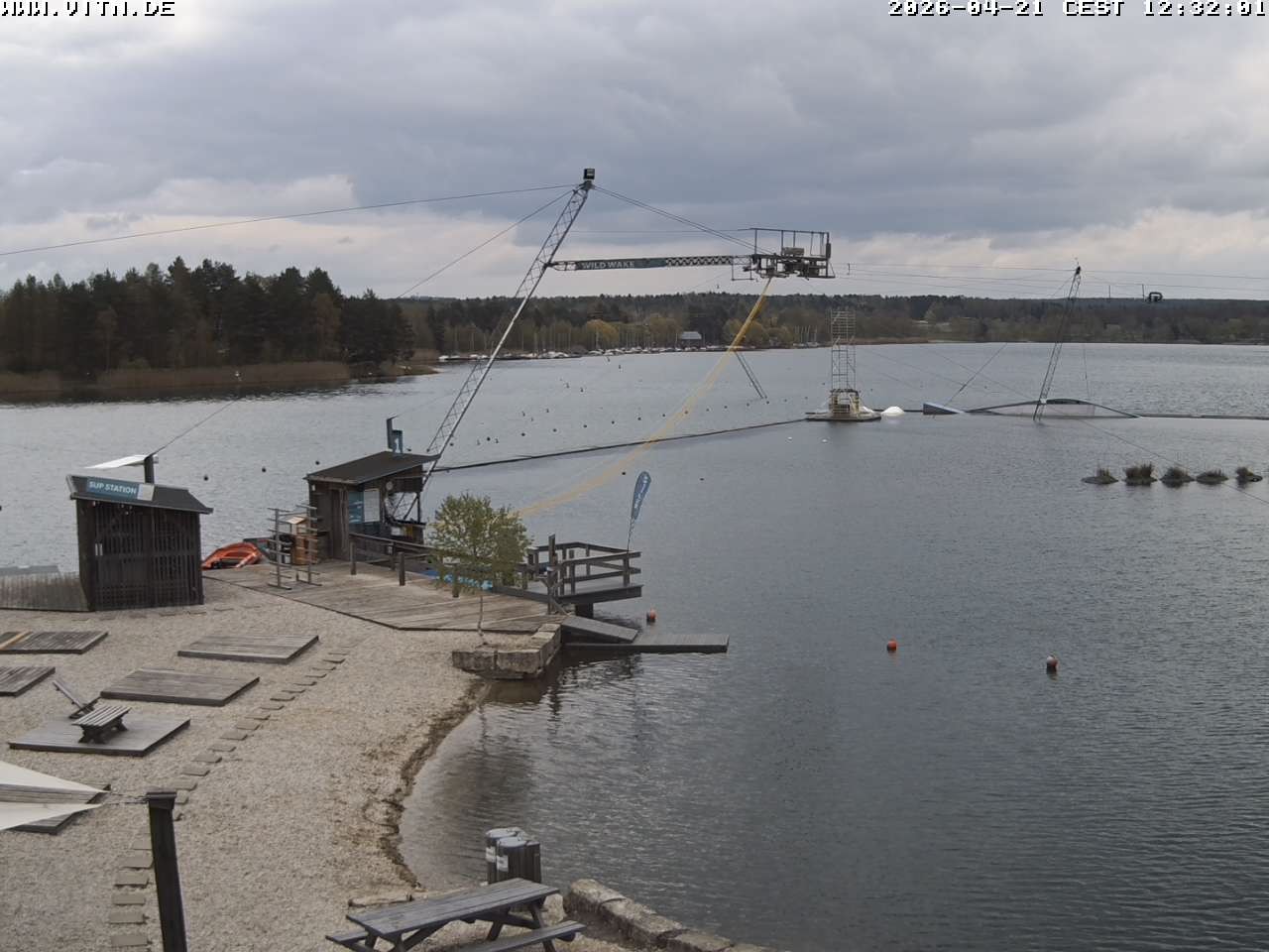 Archiv Foto Webcam Wakeboard- und Wasserskianlage am Steinberger See