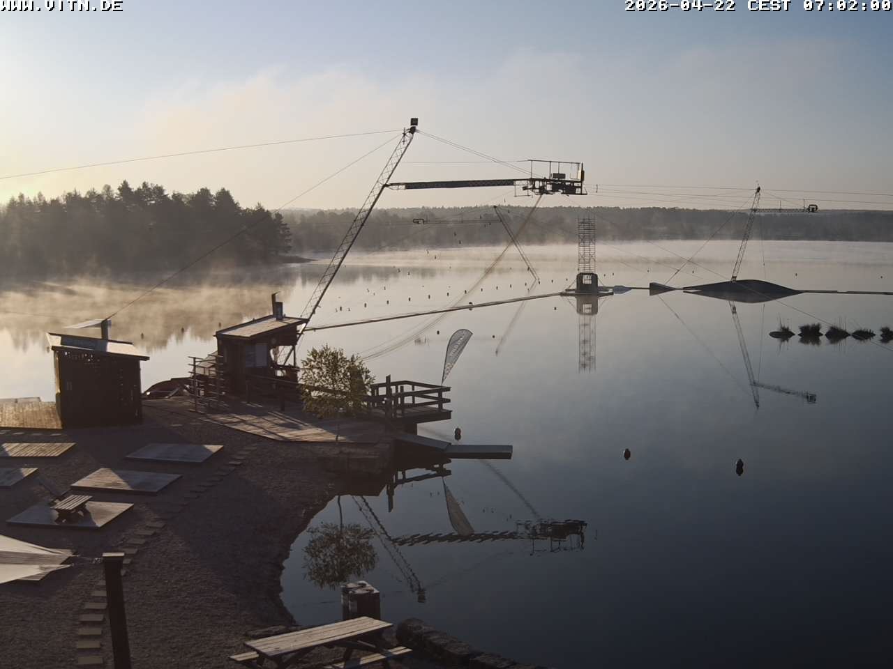 Archiv Foto Webcam Wakeboard- und Wasserskianlage am Steinberger See
