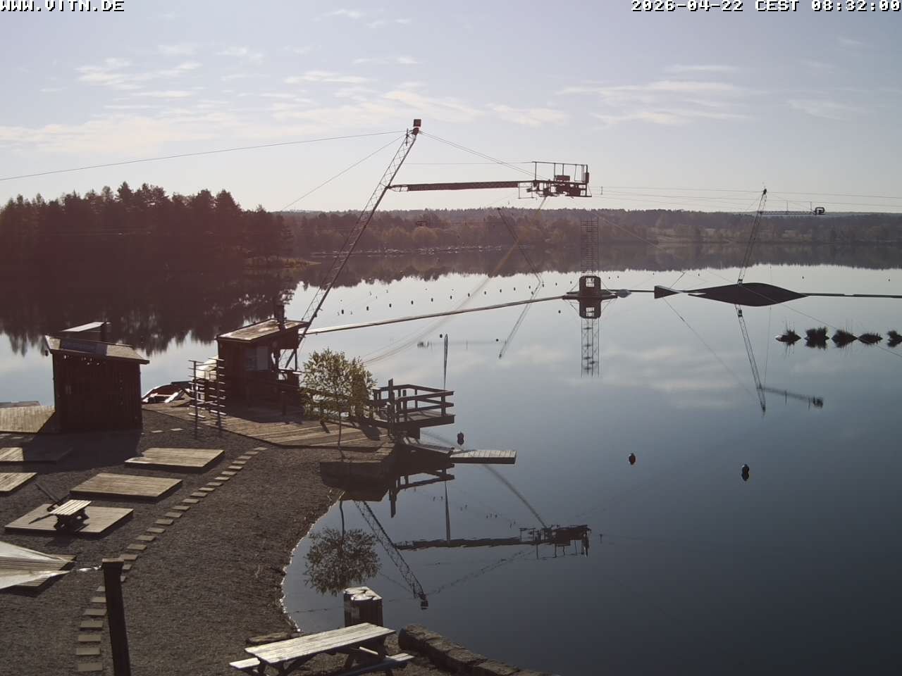 Archiv Foto Webcam Wakeboard- und Wasserskianlage am Steinberger See