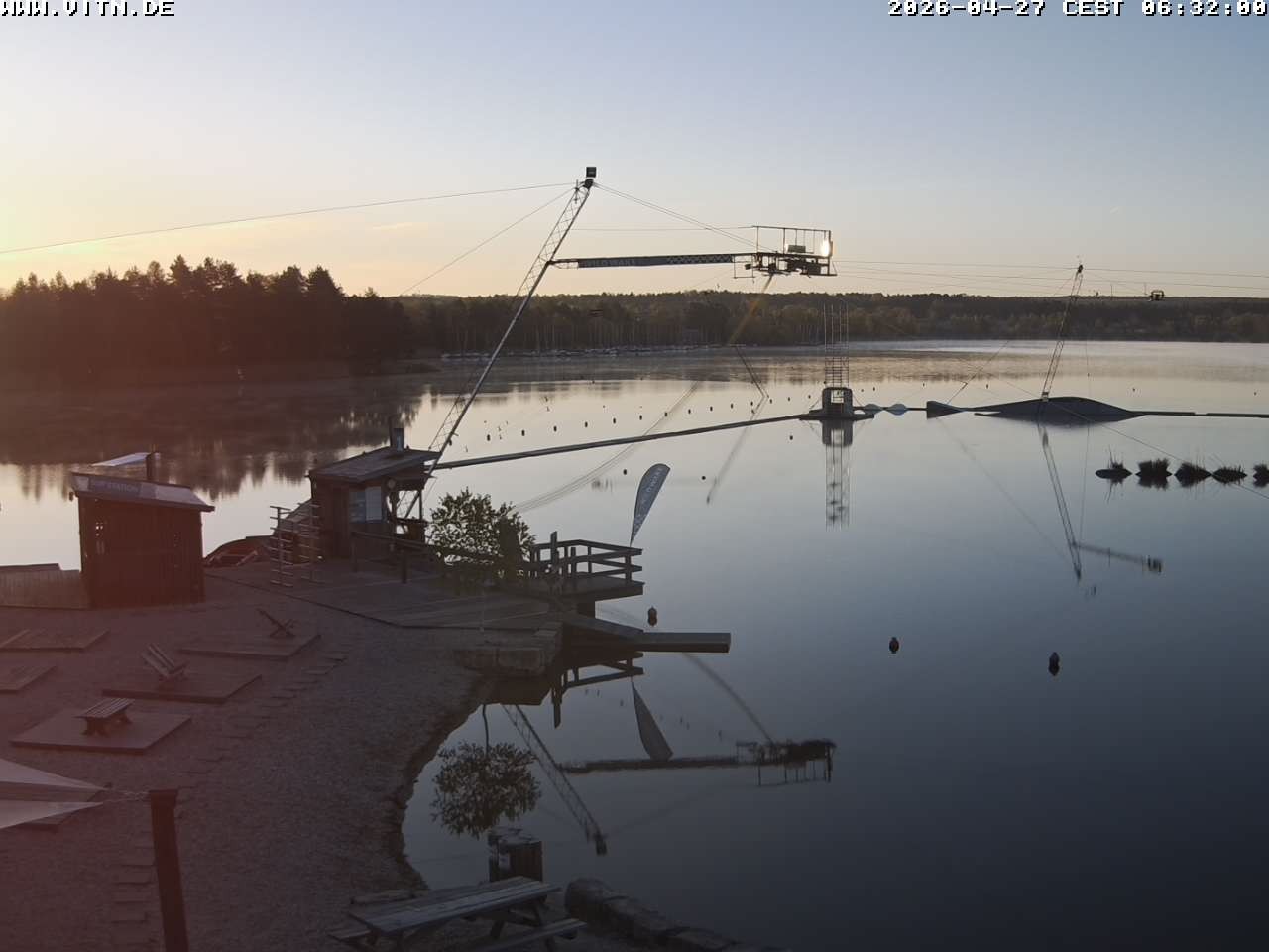 Archiv Foto Webcam Wakeboard- und Wasserskianlage am Steinberger See