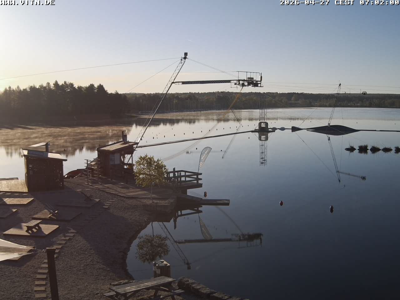 Archiv Foto Webcam Wakeboard- und Wasserskianlage am Steinberger See