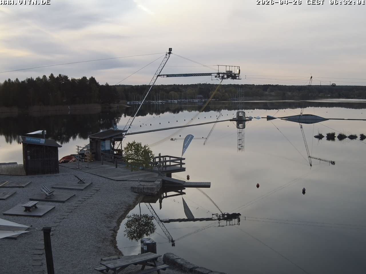 Archiv Foto Webcam Wakeboard- und Wasserskianlage am Steinberger See