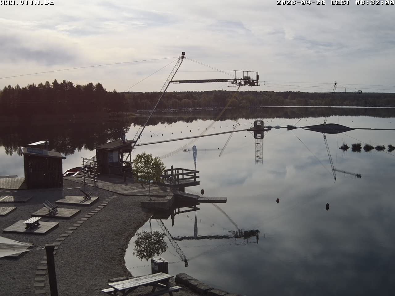 Archiv Foto Webcam Wakeboard- und Wasserskianlage am Steinberger See