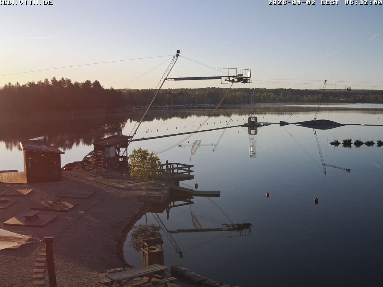 Archiv Foto Webcam Wakeboard- und Wasserskianlage am Steinberger See