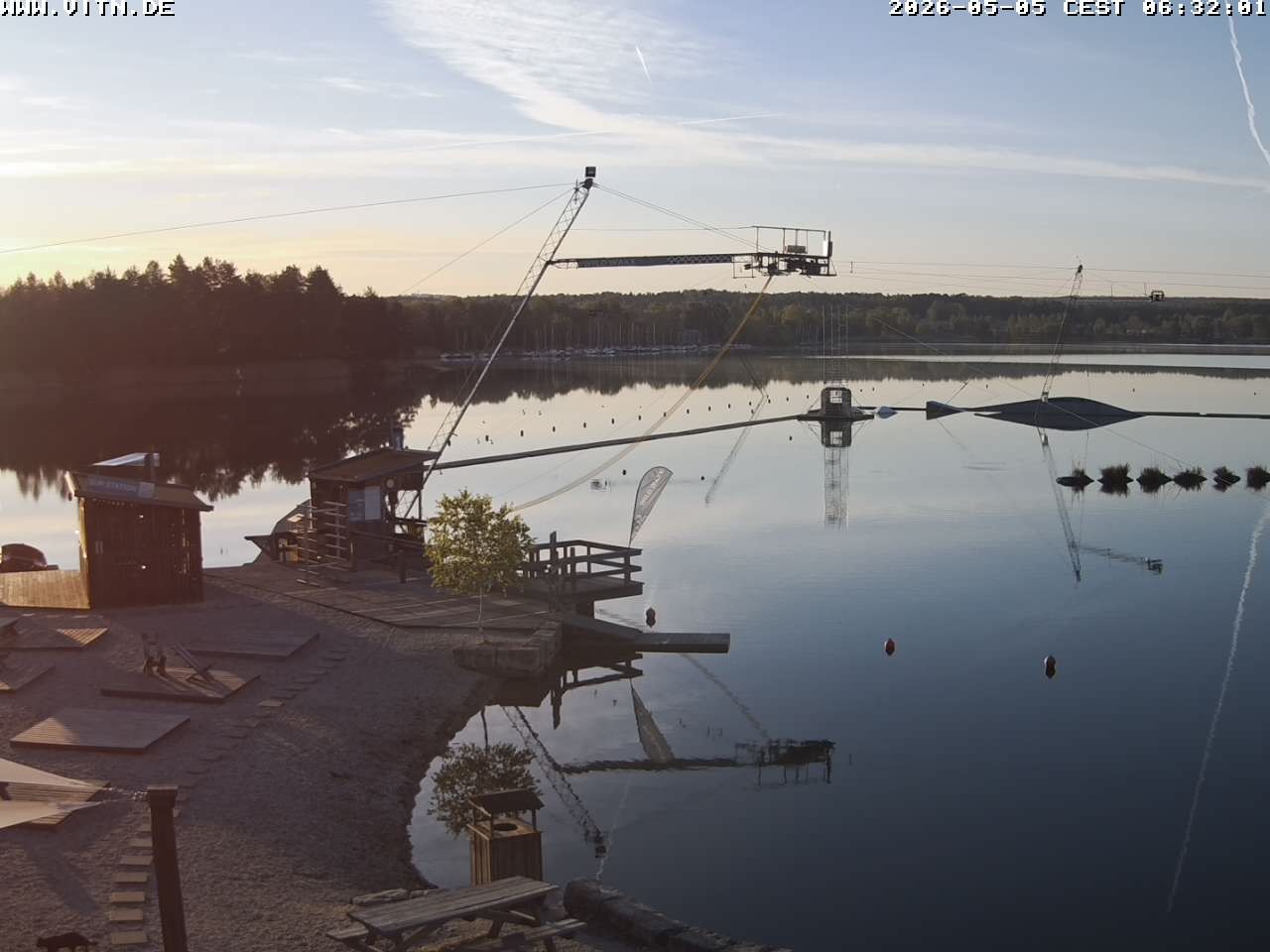 Archiv Foto Webcam Wakeboard- und Wasserskianlage am Steinberger See