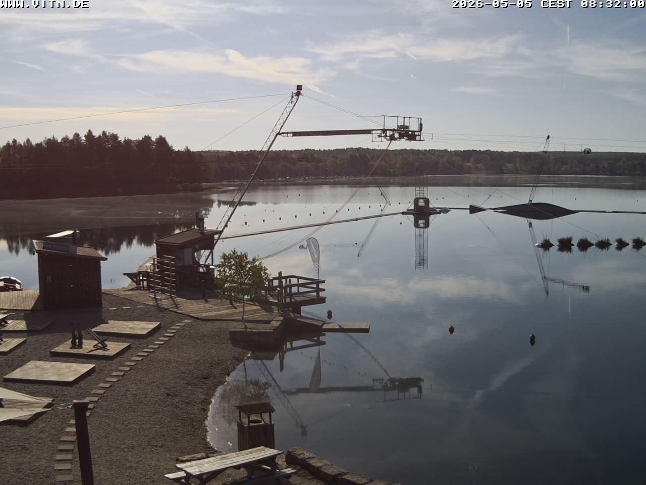 Archiv Foto Webcam Wakeboard- und Wasserskianlage am Steinberger See