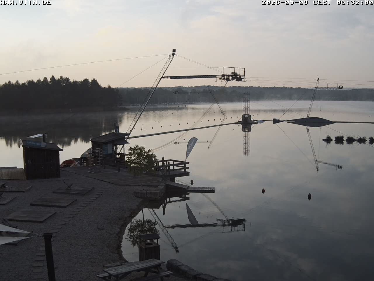 Archiv Foto Webcam Wakeboard- und Wasserskianlage am Steinberger See