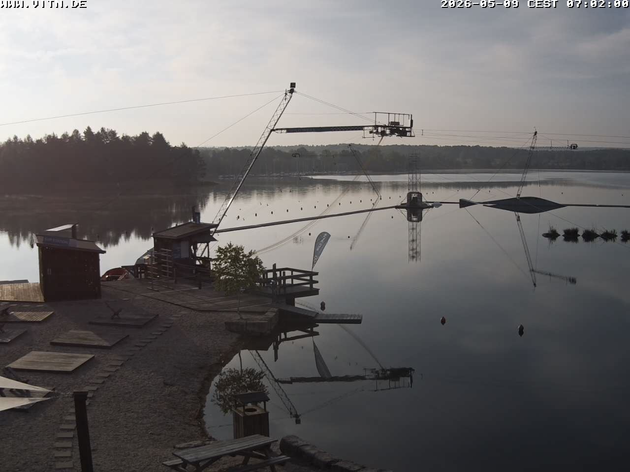 Archiv Foto Webcam Wakeboard- und Wasserskianlage am Steinberger See