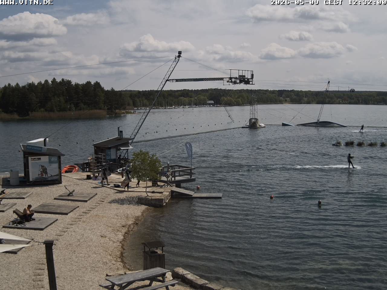 Archiv Foto Webcam Wakeboard- und Wasserskianlage am Steinberger See