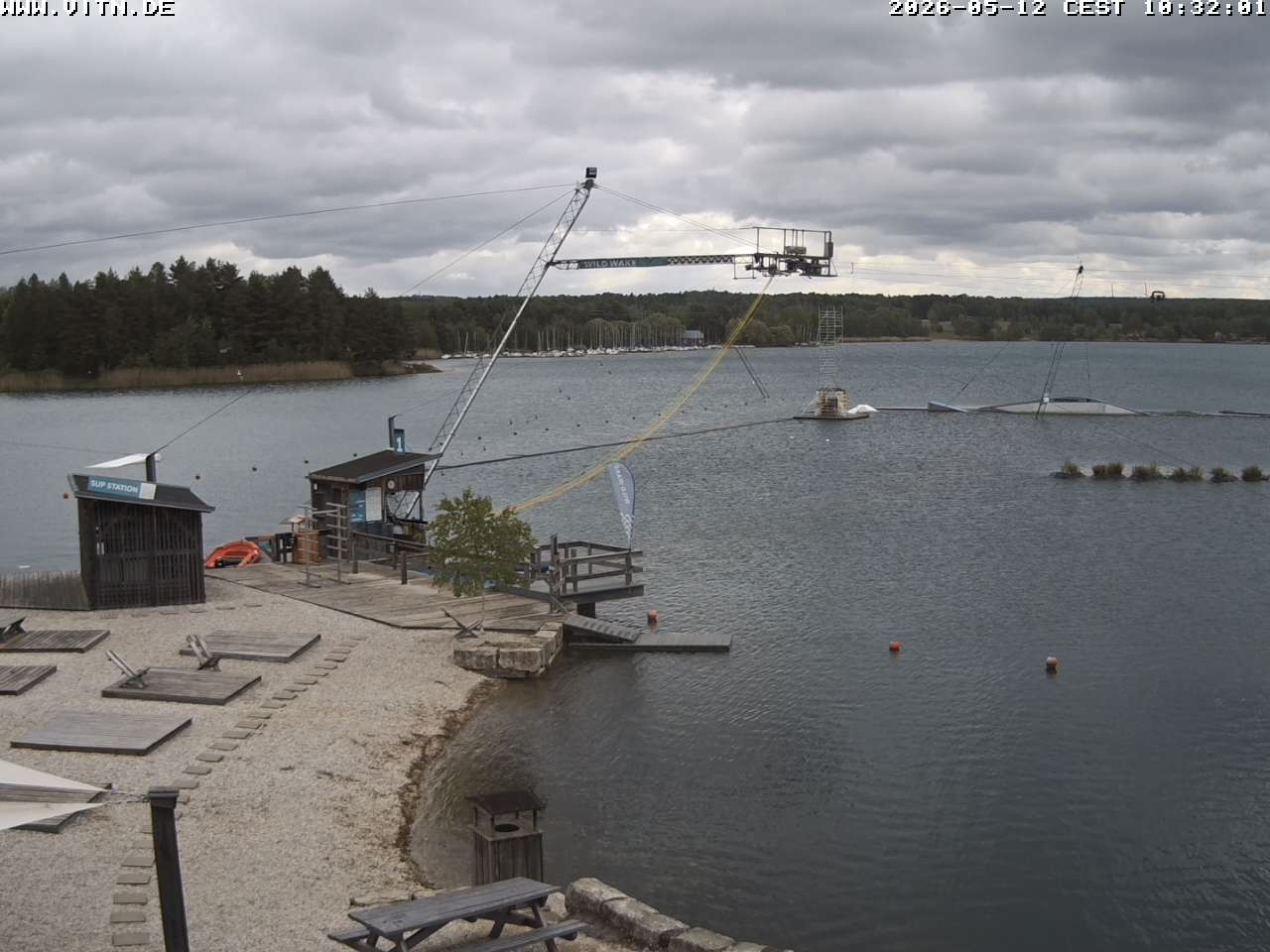 Archiv Foto Webcam Wakeboard- und Wasserskianlage am Steinberger See