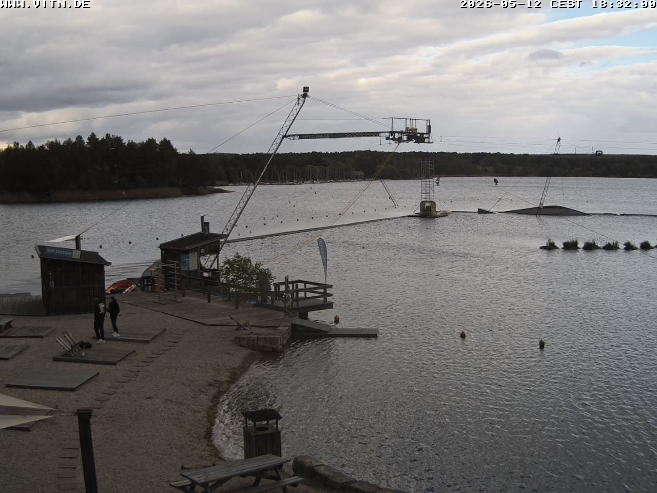 Archiv Foto Webcam Wakeboard- und Wasserskianlage am Steinberger See