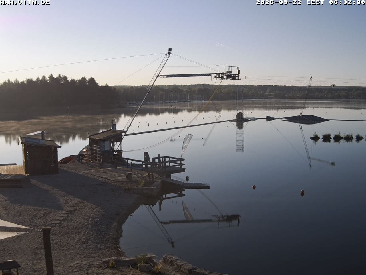 Archiv Foto Webcam Wakeboard- und Wasserskianlage am Steinberger See