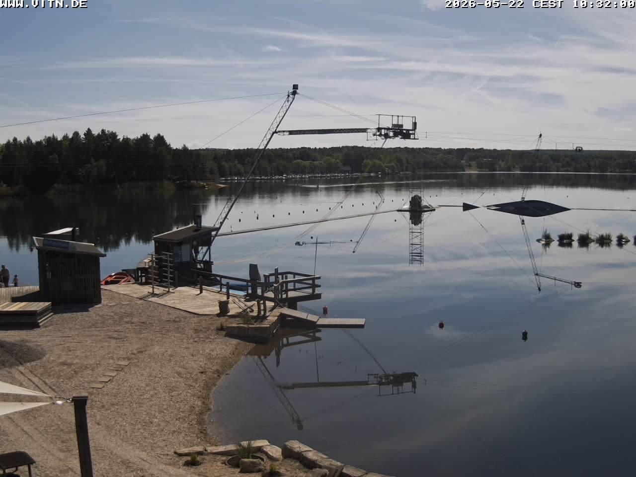 Archiv Foto Webcam Wakeboard- und Wasserskianlage am Steinberger See