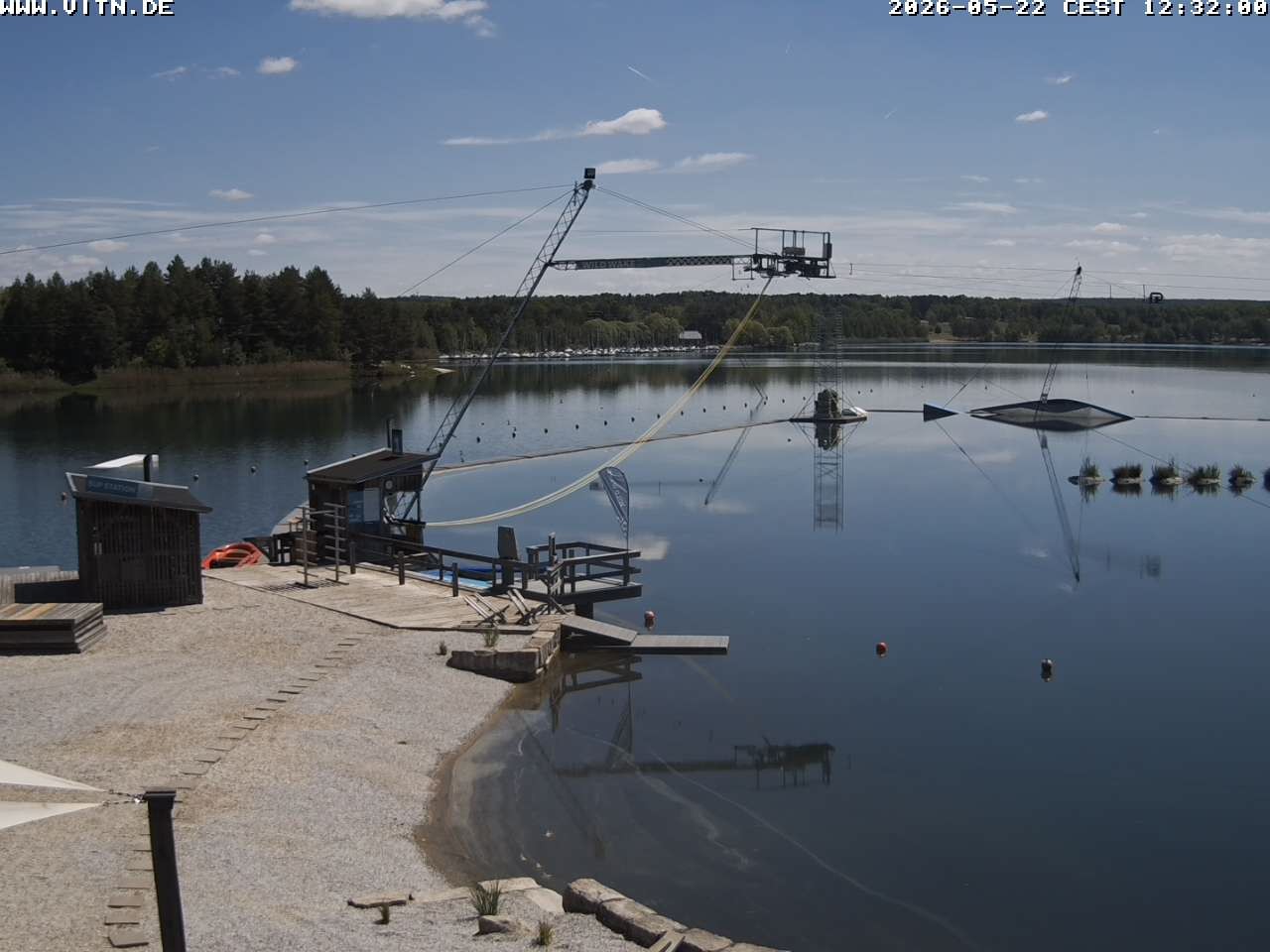 Archiv Foto Webcam Wakeboard- und Wasserskianlage am Steinberger See