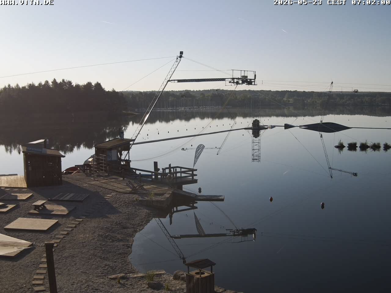 Archiv Foto Webcam Wakeboard- und Wasserskianlage am Steinberger See