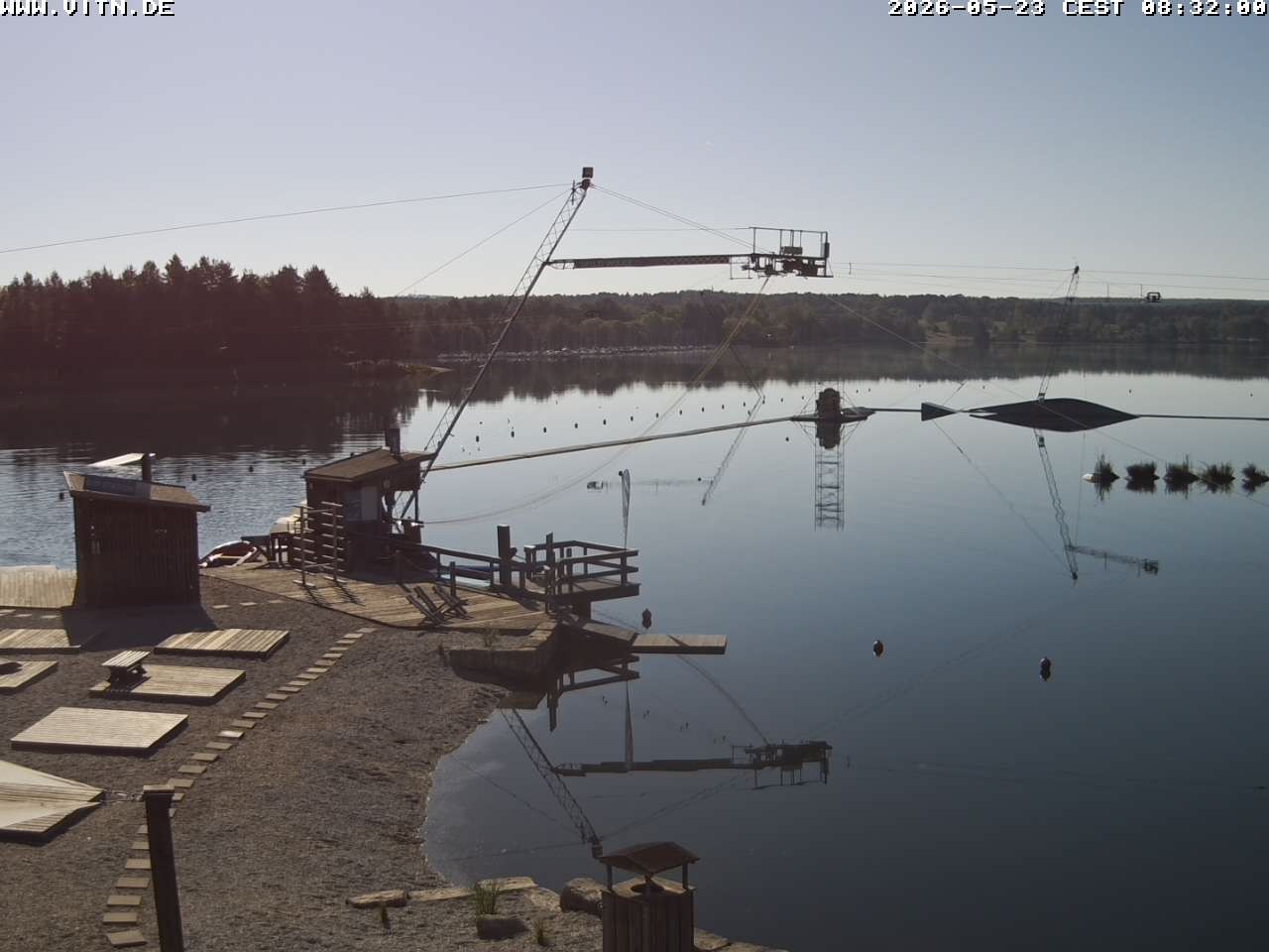 Archiv Foto Webcam Wakeboard- und Wasserskianlage am Steinberger See
