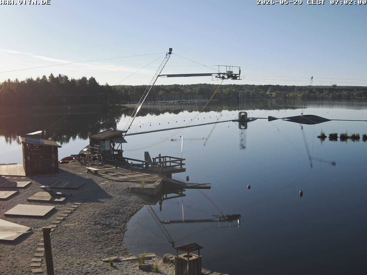 Archiv Foto Webcam Wakeboard- und Wasserskianlage am Steinberger See