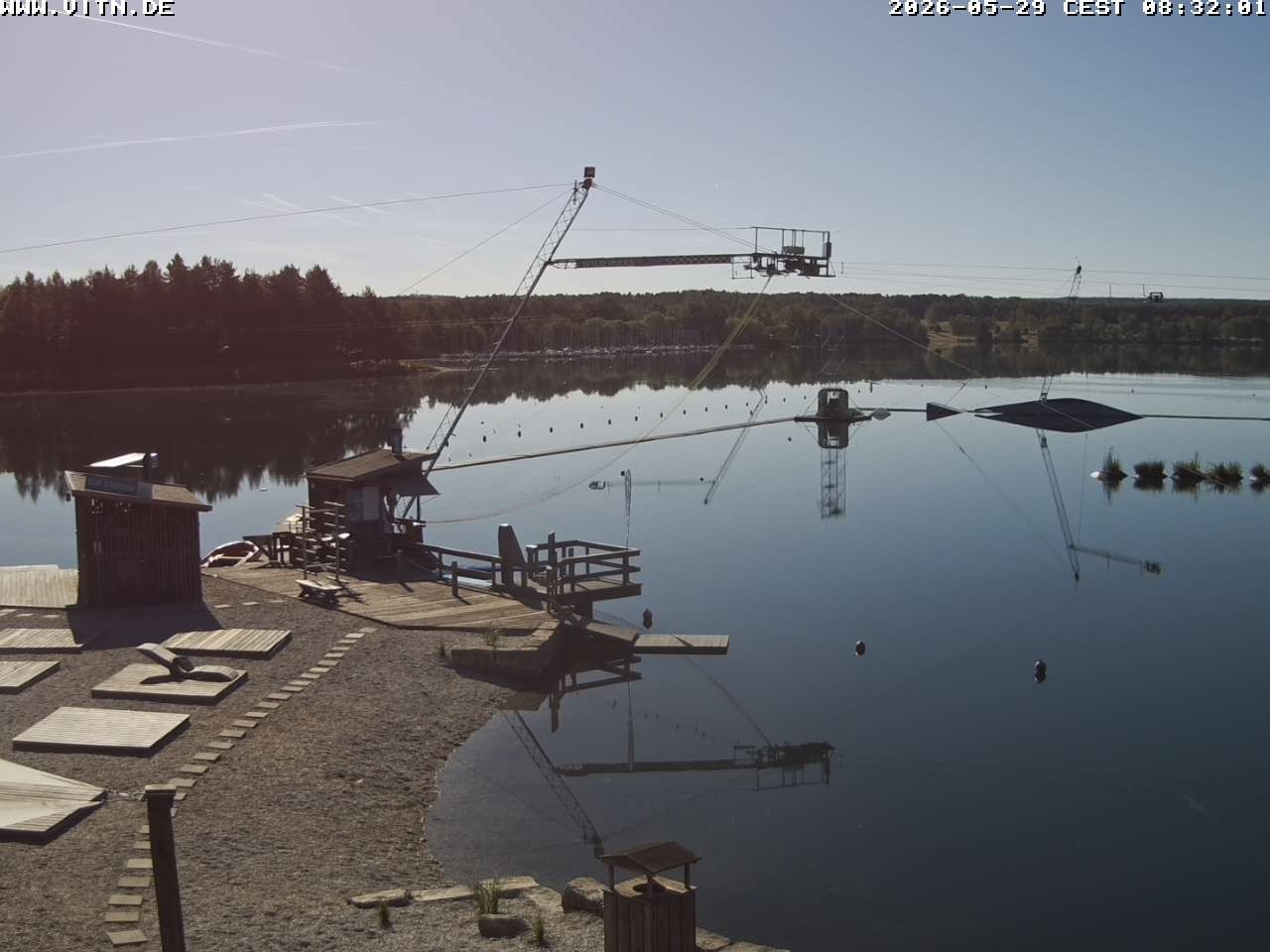 Archiv Foto Webcam Wakeboard- und Wasserskianlage am Steinberger See