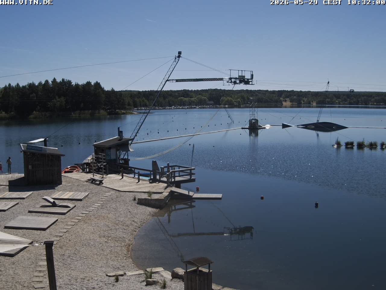 Archiv Foto Webcam Wakeboard- und Wasserskianlage am Steinberger See