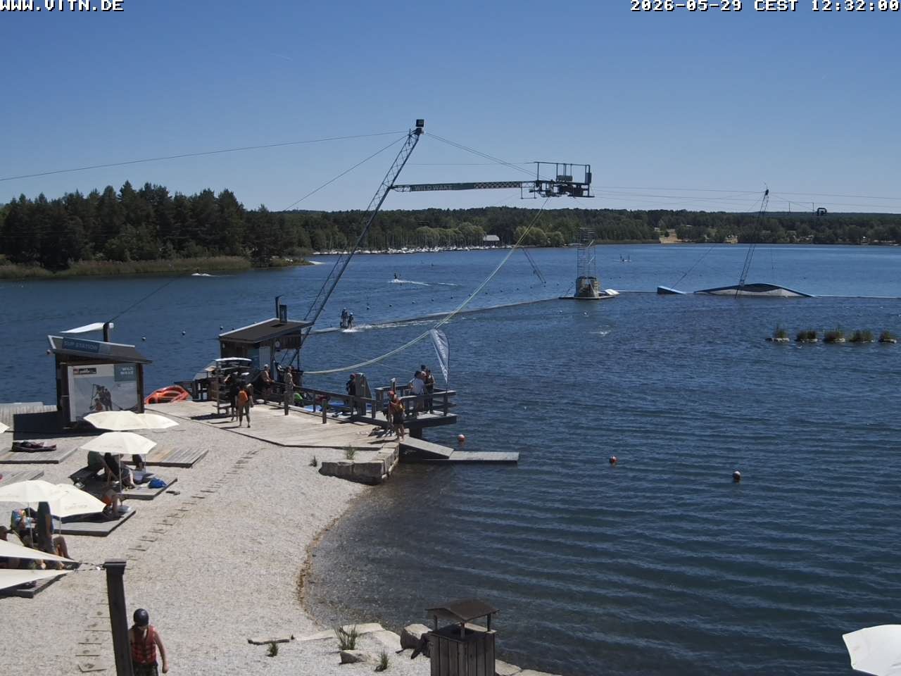 Archiv Foto Webcam Wakeboard- und Wasserskianlage am Steinberger See