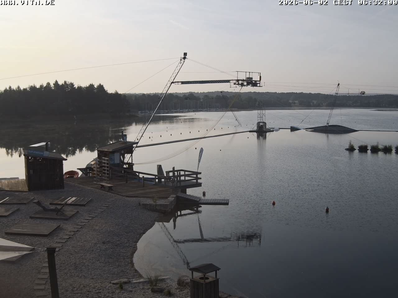 Archiv Foto Webcam Wakeboard- und Wasserskianlage am Steinberger See