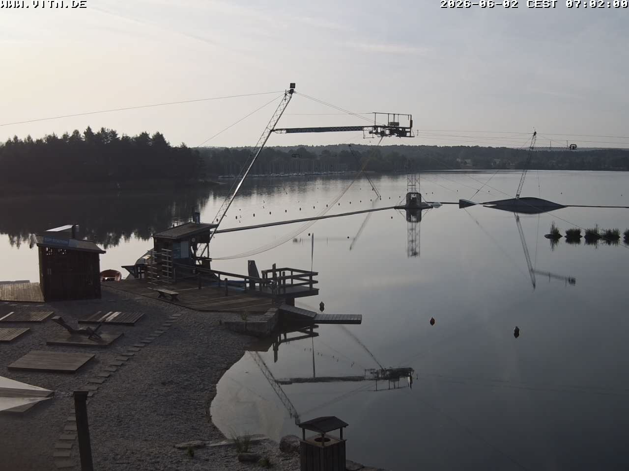 Archiv Foto Webcam Wakeboard- und Wasserskianlage am Steinberger See