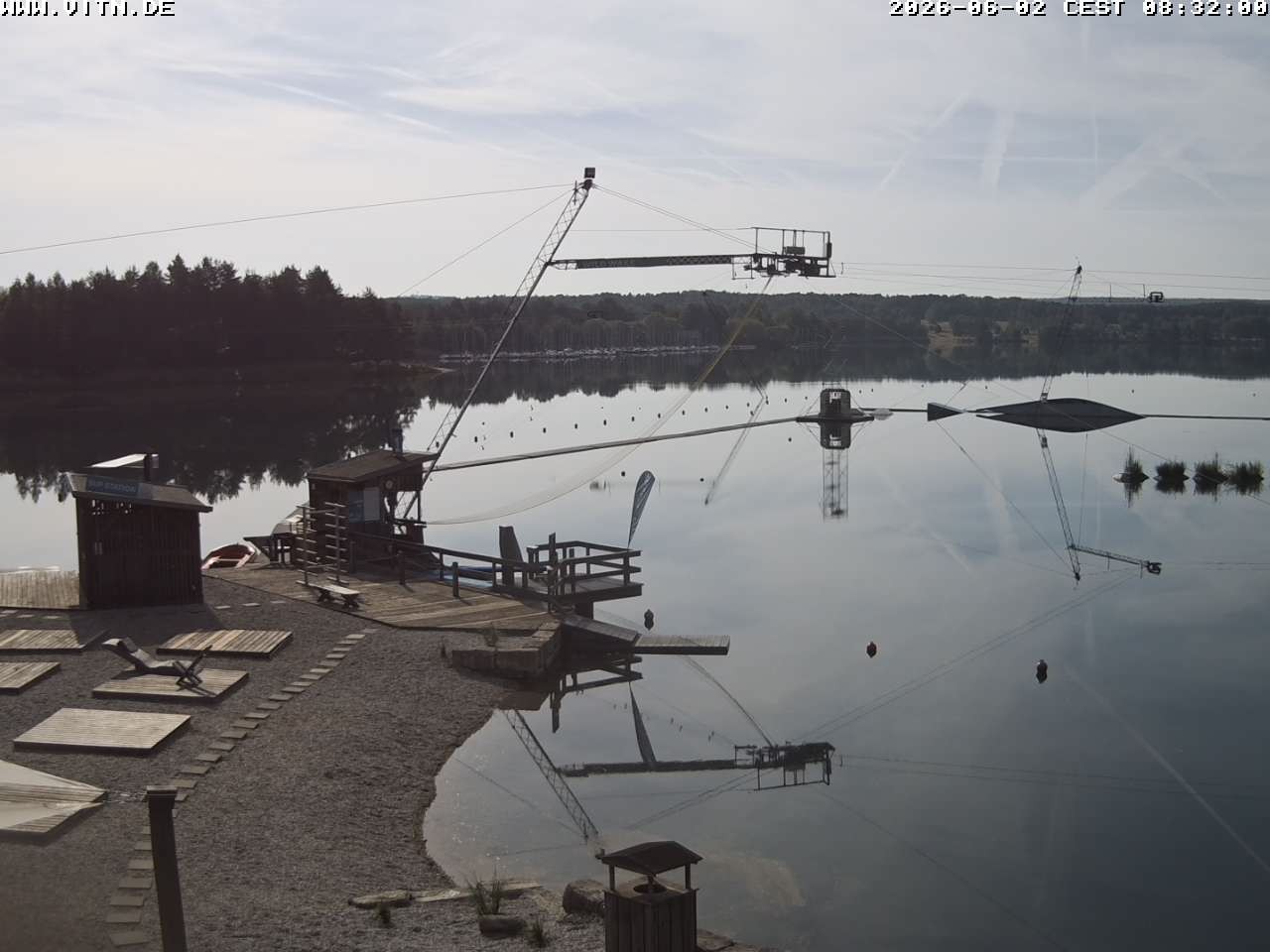 Archiv Foto Webcam Wakeboard- und Wasserskianlage am Steinberger See