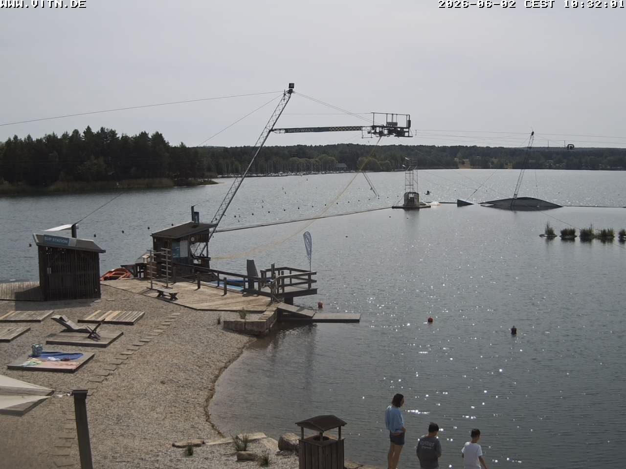 Archiv Foto Webcam Wakeboard- und Wasserskianlage am Steinberger See