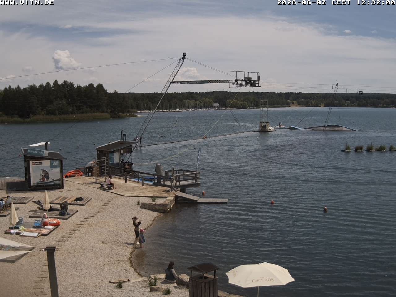 Archiv Foto Webcam Wakeboard- und Wasserskianlage am Steinberger See